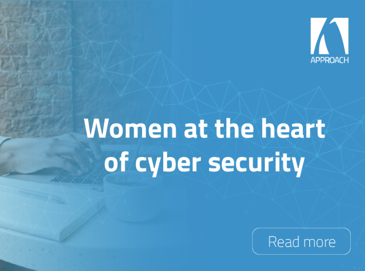 Cover for article about women in cyber security