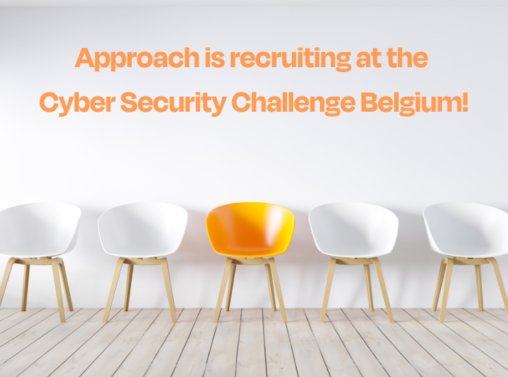 Cover for article about Approach recruiting at the Cyber Security Challenge Belgium 2021