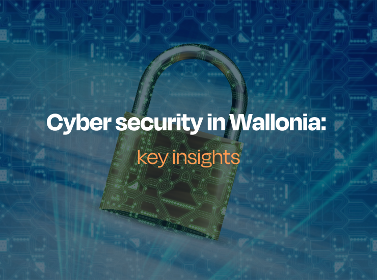 Cover page for article "cyber security in Wallonia: key insights"